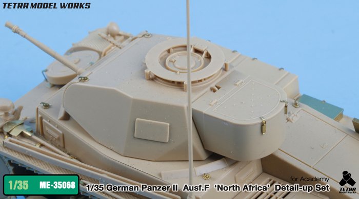 1/35 Pz.Kpfw.II Ausf.F "North Africa" Detail Up Set for Academy - Click Image to Close