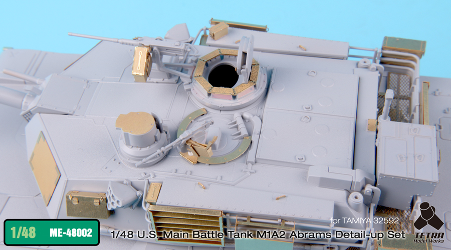 1/48 US M1A2 Abrams MBT Detail Up Set for Tamiya 32592 - Click Image to Close