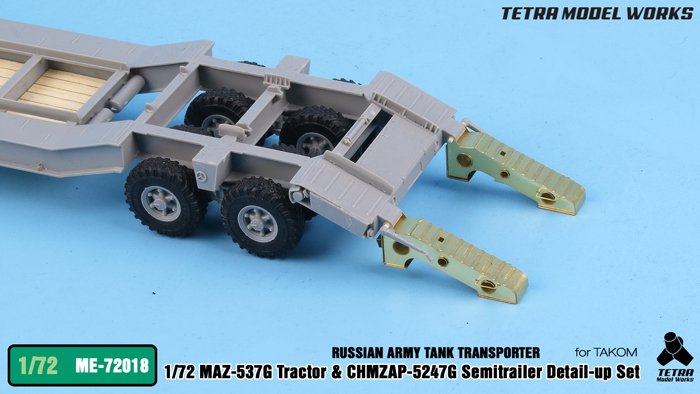 1/72 MAZ-537G Tractor w/CHMZAP-5247G Detail Up Set for Takom - Click Image to Close