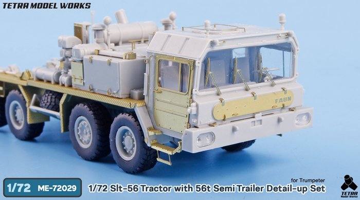 1/72 SLT-56 Tractor & Semi-Trailer Detail Up Set for Trumpeter - Click Image to Close