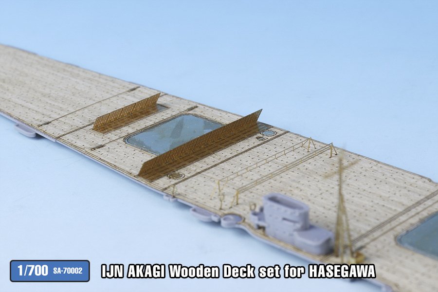 1/700 IJN Aircraft Carrier Akagi Wooden Deck Set for Hasegawa - Click Image to Close