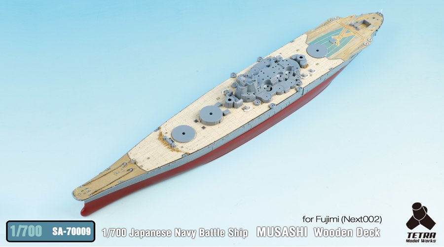 1/700 IJN Battleship Musashi Wooden Deck for Fujimi 46002 - Click Image to Close
