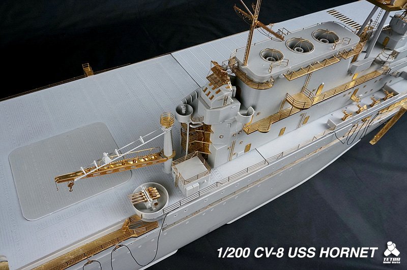 1/200 USS Hornet CV-8 Detail Up Set for Merit - Click Image to Close