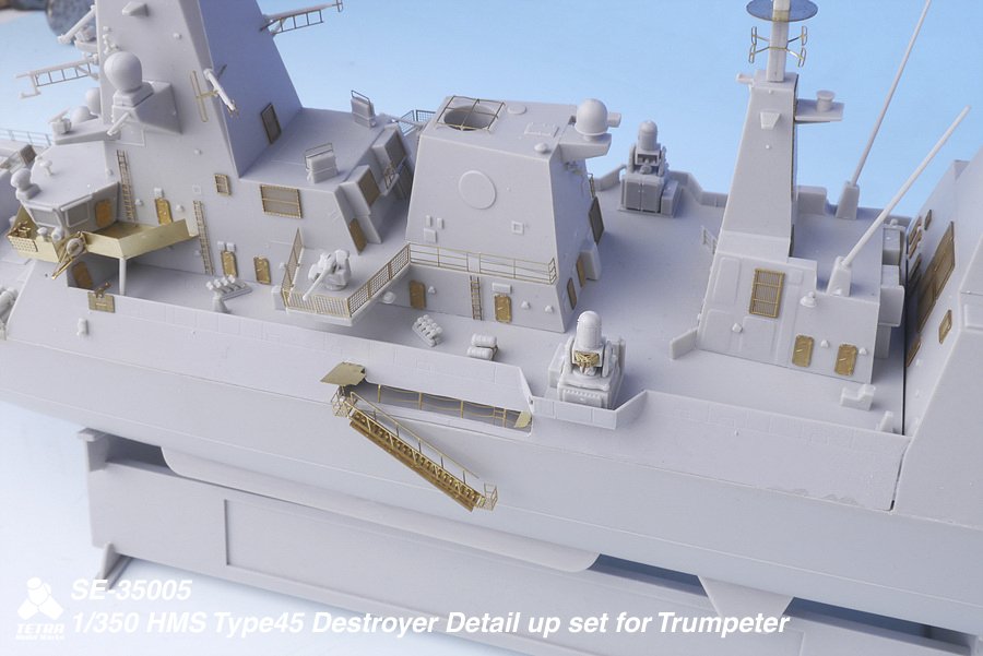 1/350 HMS Type 45 Destroyer Detail Up Set for Trumpeter - Click Image to Close