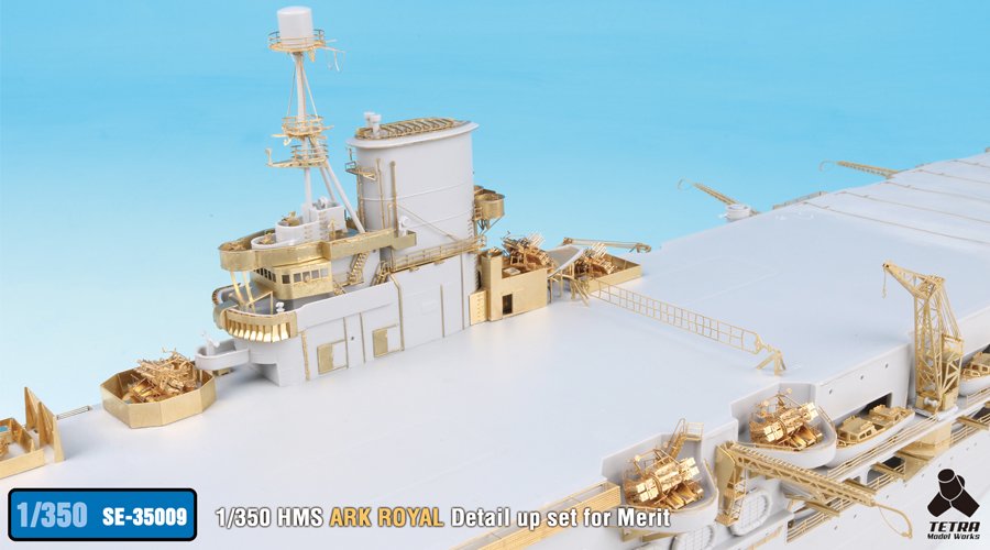 1/350 HMS Aircraft Carrier Ark Royal Detail Up Set for Merit - Click Image to Close