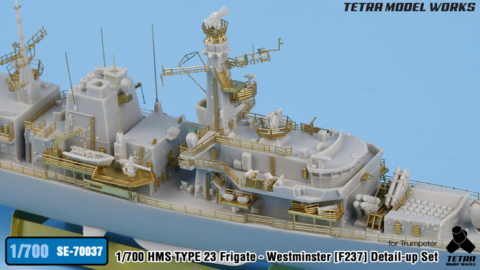 1/700 HMS Type 23 Westminster (F237) Detail Up Set for Trumpeter - Click Image to Close