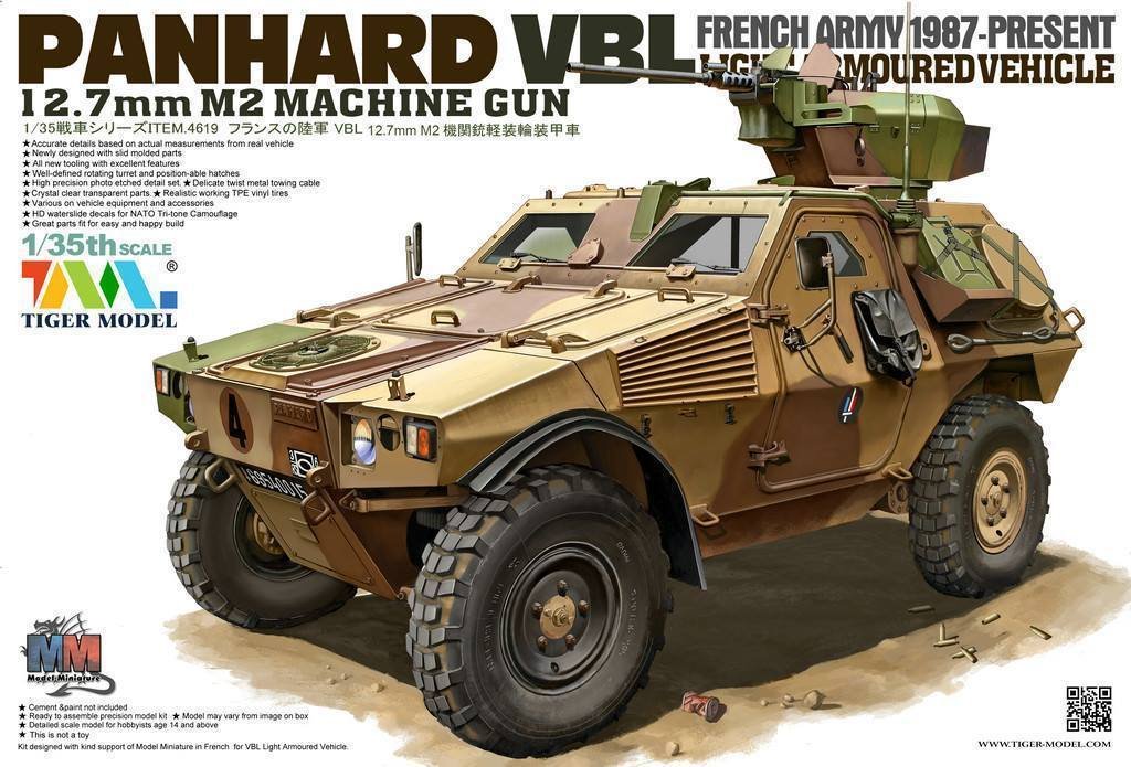 1/35 French Panhard VBL Light Armoured Vehicle w/12.7mm M2 MG - Click Image to Close