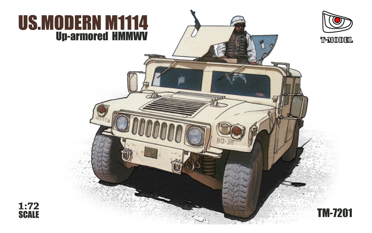 1/72 US M1114 Humvee Up-Armored Tactical Vehicle - Click Image to Close