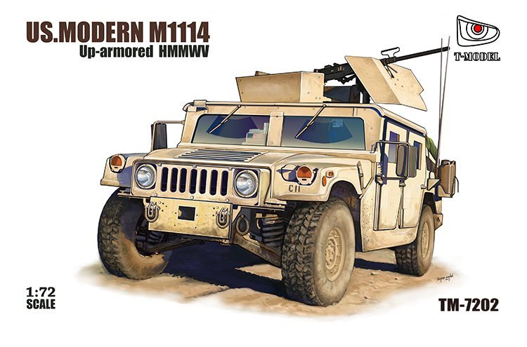 1/72 US M1114 Humvee Up-Armored Tactical Vehicle w/GPK Turret - Click Image to Close
