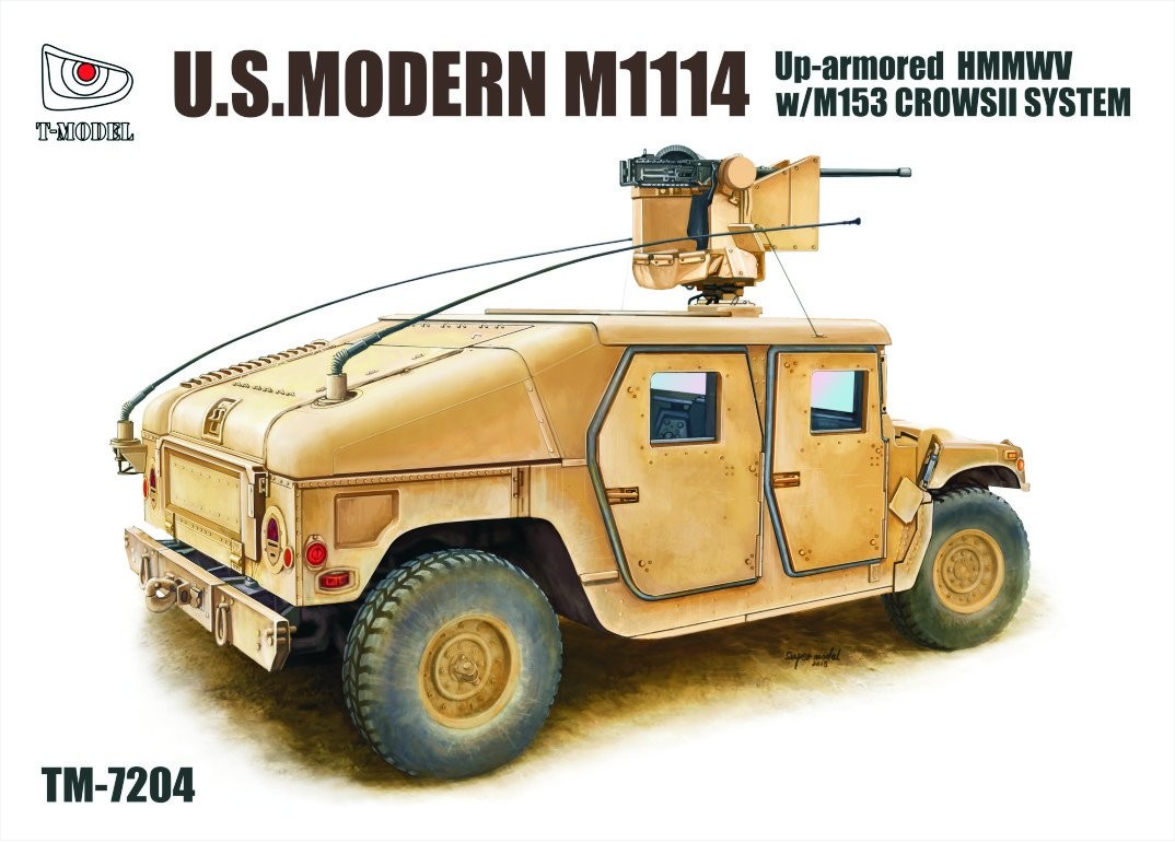 1/72 US M1114 Humvee Up-Armored Tactical Vehicle w/M153 Crows II - Click Image to Close
