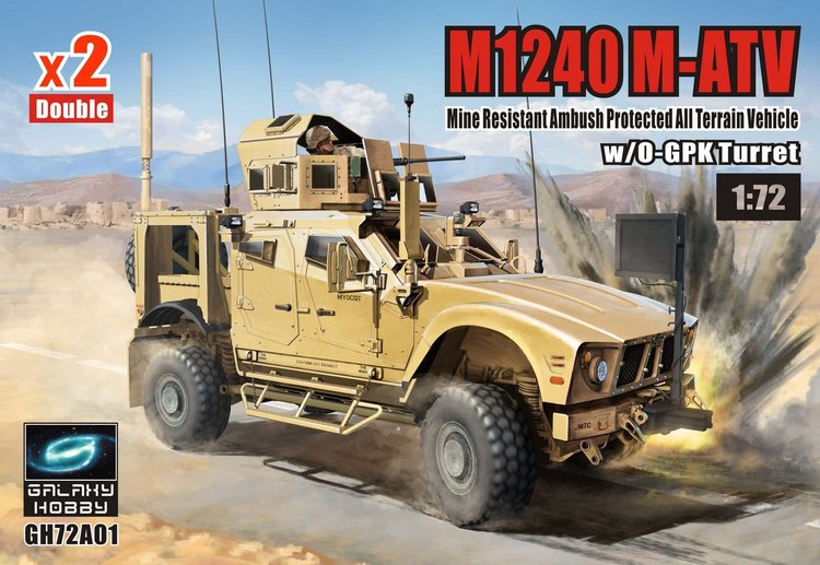 1/72 M1240 M-ATV MRAP w/O-GPK Turret (2 Vehicles) - Click Image to Close