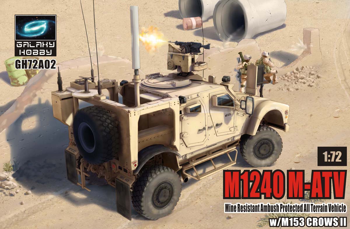 1/72 M1240 M-ATV MRAP w/M153 Crows II - Click Image to Close