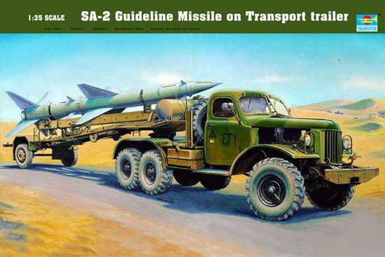 1/35 SA-2 Guideline Missile on Transport Trailer - Click Image to Close