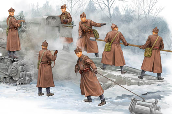 1/35 WWII Soviet B-4 Howitzer Artillery Crew - Click Image to Close