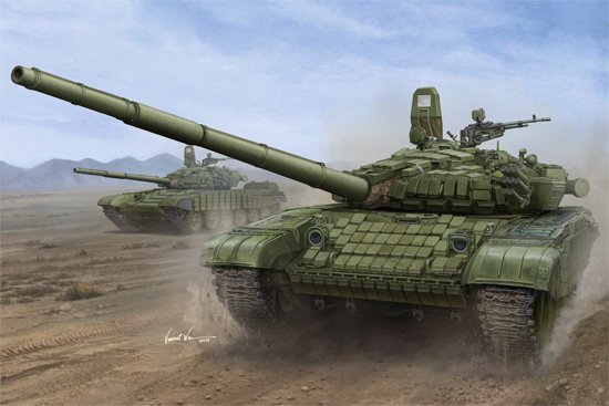 1/16 Russian T-72B1 MBT w/Kontakt-1 Reactive Armor - Click Image to Close