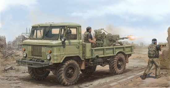 1/35 Russian GAZ-66 Light Truck with ZU-23-2 - Click Image to Close