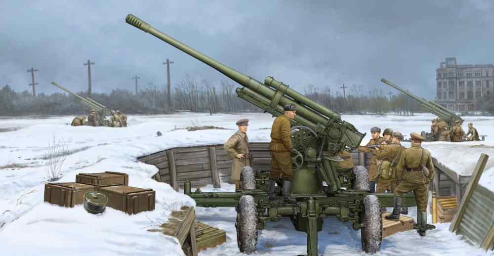 1/35 Soviet 52-K 85mm Air Defense Gun M1939 Early Version - Click Image to Close