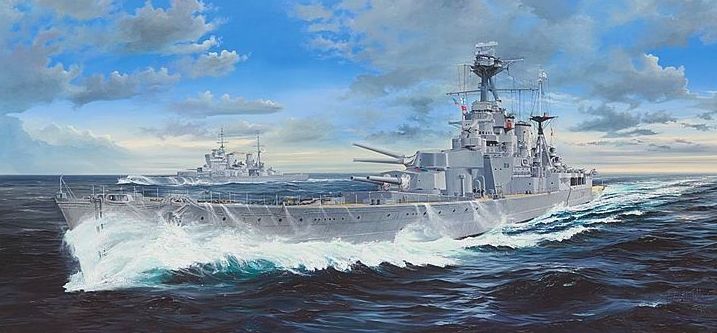 1/200 HMS Hood Battle Cruiser - Click Image to Close