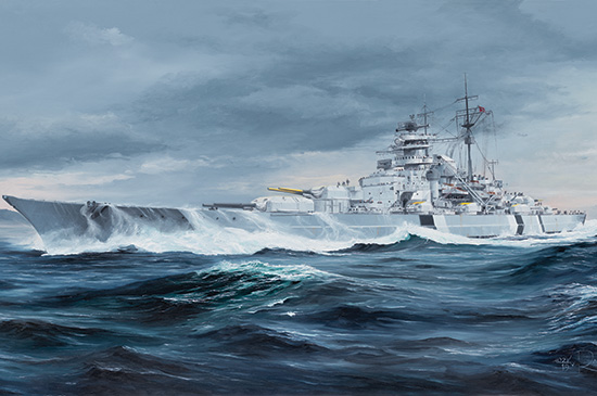 1/350 German Bismarck Battleship - Click Image to Close