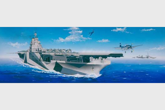 1/350 USS Aircraft Carrier CV-14 Ticonderoga - Click Image to Close