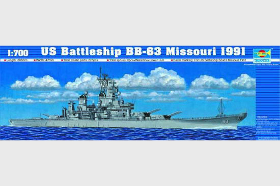 1/700 USS Battleship BB-63 Missouri 1991 - Click Image to Close