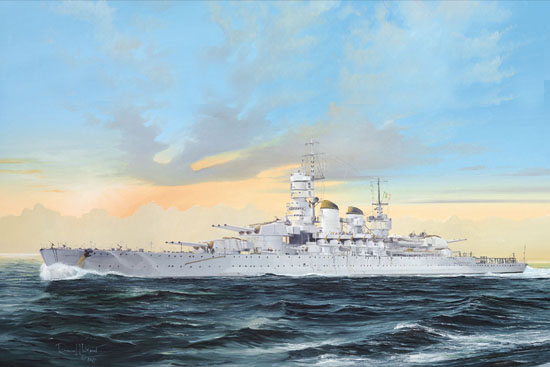 1/700 Italian Navy Battleship RN Littorio 1941 - Click Image to Close