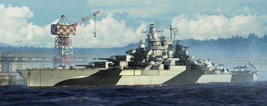 1/700 USS Tennessee BB-43 1944, Tennessee Class Battleship - Click Image to Close