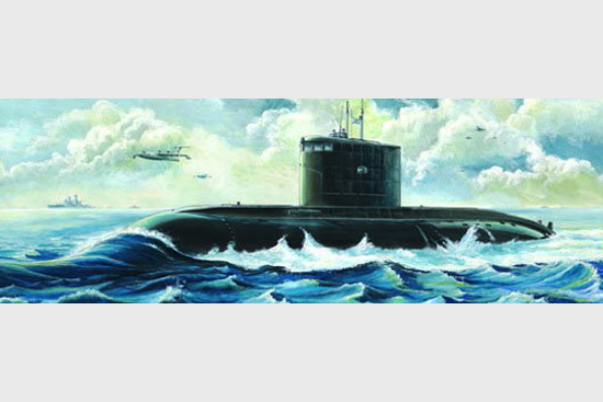 1/144 Russian Kilo Class Attack Submarine - Click Image to Close