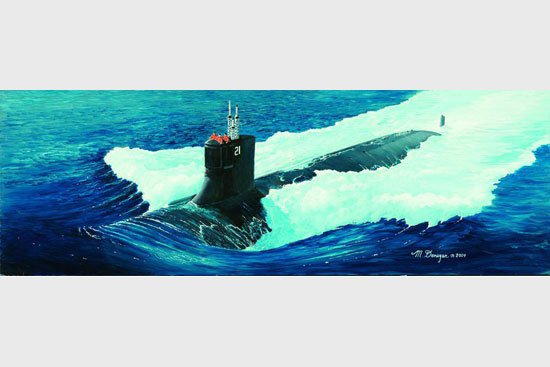 1/144 USS SSN-21 Sea-Wolf Attack Submarine - Click Image to Close