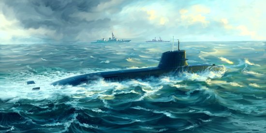 1/144 Japanese Soryu Class Attack Submarine - Click Image to Close