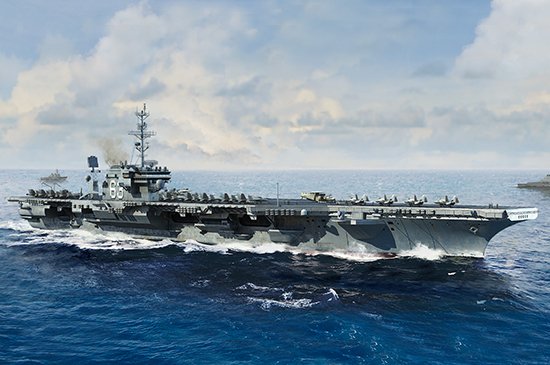 1/700 USS Kitty Hawk CV-63, Kitty Hawk Class Aircraft Carrier - Click Image to Close