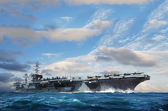 1/700 USS Constellation CV-64, Kitty Hawk Class Aircraft Carrier - Click Image to Close