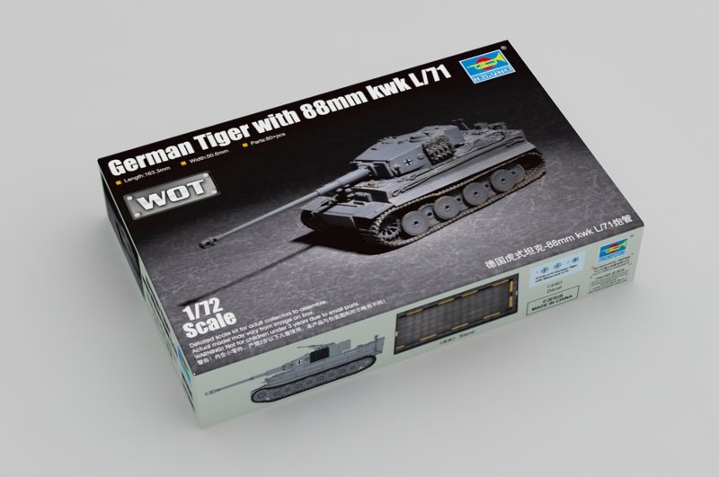 1/72 German Tiger with 88mm kwk L/71 - Click Image to Close
