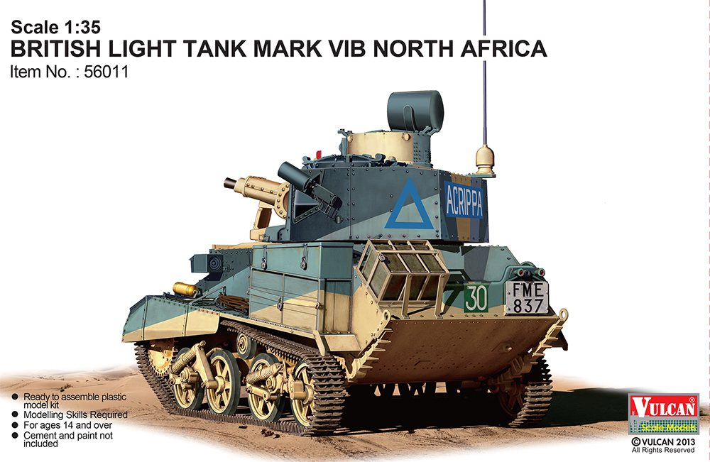 1/35 British Ligh Tank Mark VI B (without Boxart, Instructions) - Click Image to Close