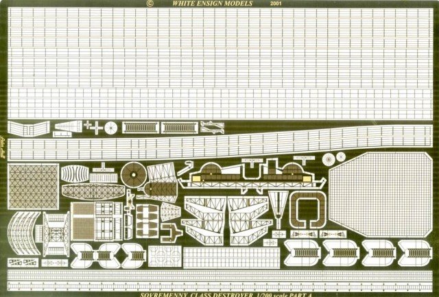 1/200 Sovremenny Class Detail Up Etching Parts for Trumpeter - Click Image to Close