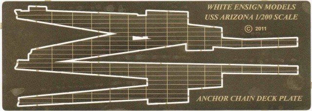 1/200 USS Arizona Anchor Deck Plates for Trumpeter - Click Image to Close