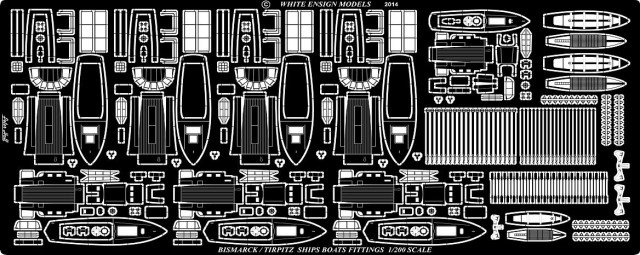 1/200 Bismarck Boat Fittings - Click Image to Close