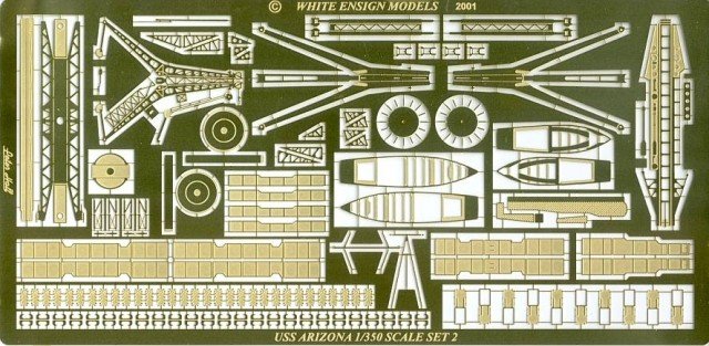 1/350 USS Arizona BB-39 Detail Up Etching Parts for Hobby Boss - Click Image to Close