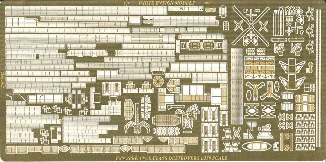 1/350 USS Spruance Class Detail Up Etching Parts - Click Image to Close