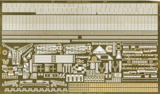 1/350 USS North Carolina BB-55 Detail Up Parts for Trumpeter - Click Image to Close