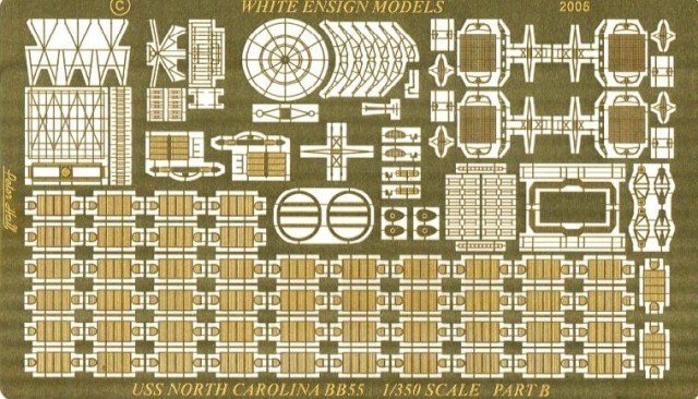 1/350 USS North Carolina BB-55 Detail Up Parts for Trumpeter - Click Image to Close