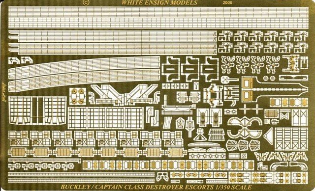 1/350 USS Buckley Class DE Detail Up Etching Parts - Click Image to Close