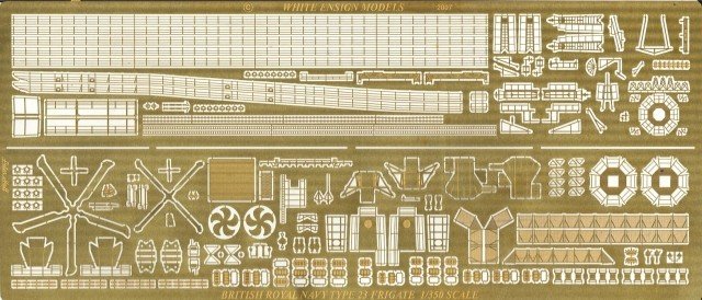 1/350 HMS Type 23 Frigate Detail Up Etching Parts for WEM Resin - Click Image to Close