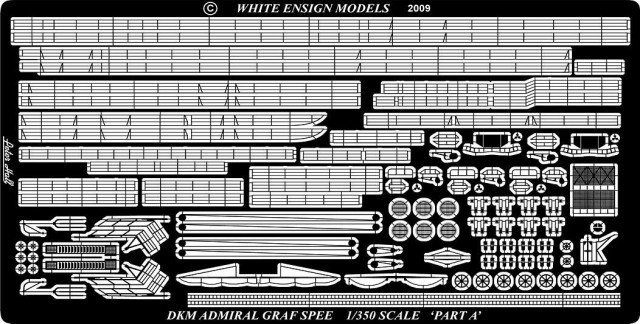 1/350 German Graf Spee Detail Up Parts for Academy/Trumpeter - Click Image to Close