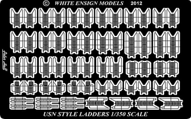 1/350 USN Inclined Ladders - Click Image to Close