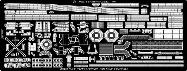 1/350 HMS Type 23 Frigate Detail Up Etching Parts for Trumpeter - Click Image to Close