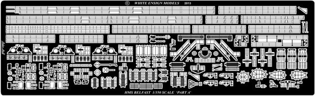 1/350 HMS Belfast Detail Up Etching Parts for Trumpeter - Click Image to Close