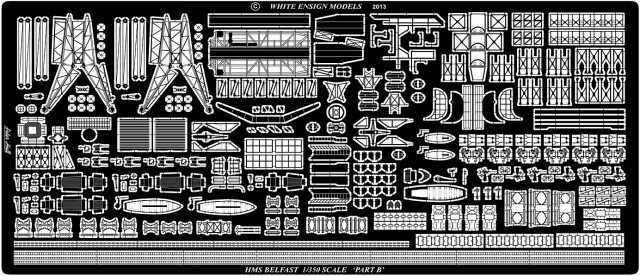 1/350 HMS Belfast Detail Up Etching Parts for Trumpeter - Click Image to Close