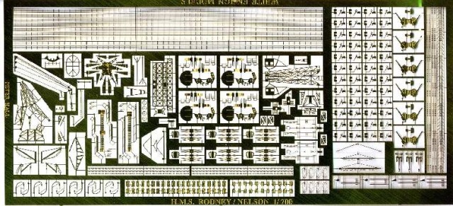 1/700 HMS Nelson/Rodney Detail Up Etching Parts for Tamiya - Click Image to Close