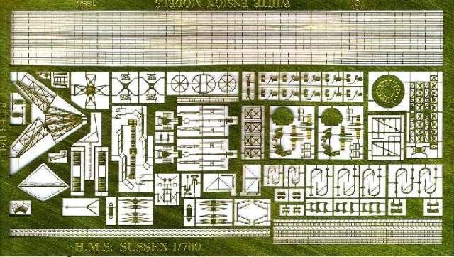 1/700 WWII County Class Cruiser Detail Up Etching Parts - Click Image to Close